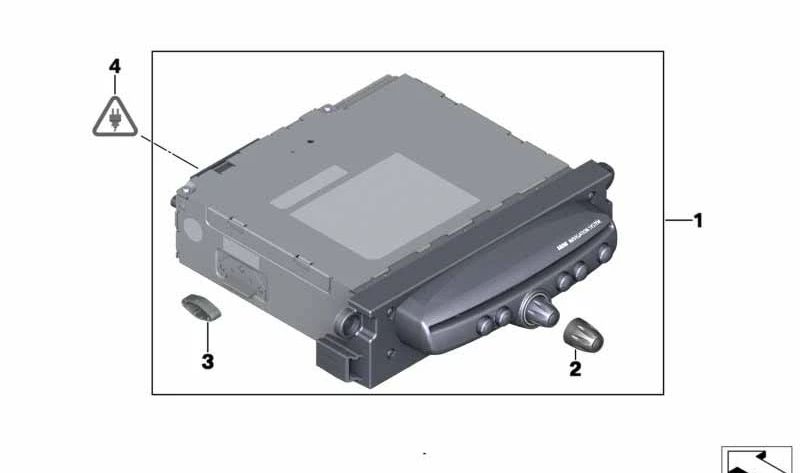 Botón giratorio OEM 65123456391 para MINI R56 LCI, Clubman R55 LCI, Cabrio R57 LCI, Coupé R58, Roadster R59, Countryman R60, Paceman R61. Original MINI.