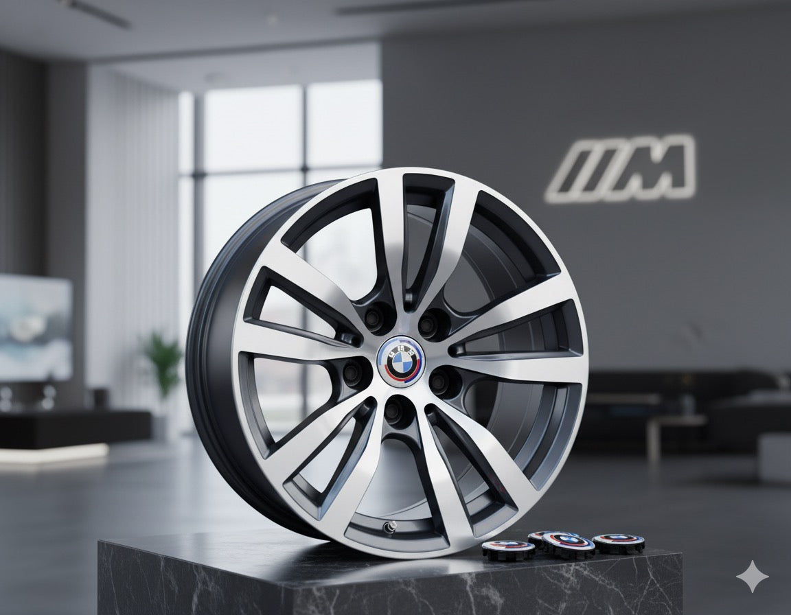 Tapabujes / Centro llantas logo BMW 60mm Edición 50 Aniversario