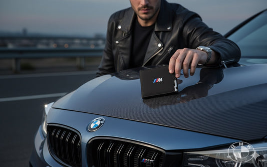 Cartera Plegable BMW de Tela Oxford - Tarjetero y Organizador de Monedas