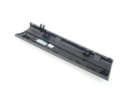 Tapa de guantera inferior aluminio OEM 51459210978 para BMW X5 E70, X6 E71, X6 E72 Hybrid. Original BMW.