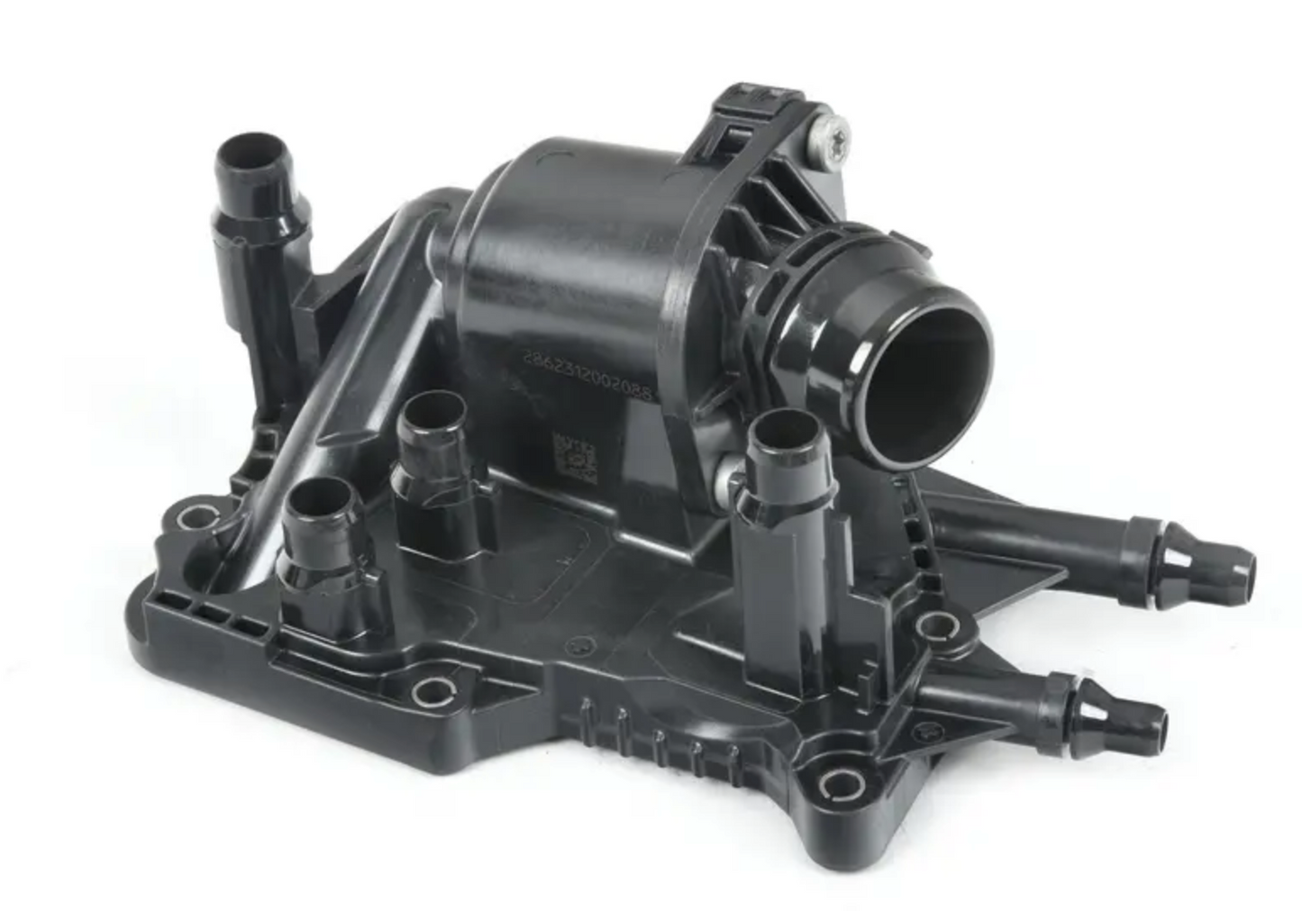 Alloggiamento termostato con termostato OEM 11538576288 per BMW 3' G20, 5' G30, 7' G11, X3 G01, X5 G05... e altro ancora. BMW originale.