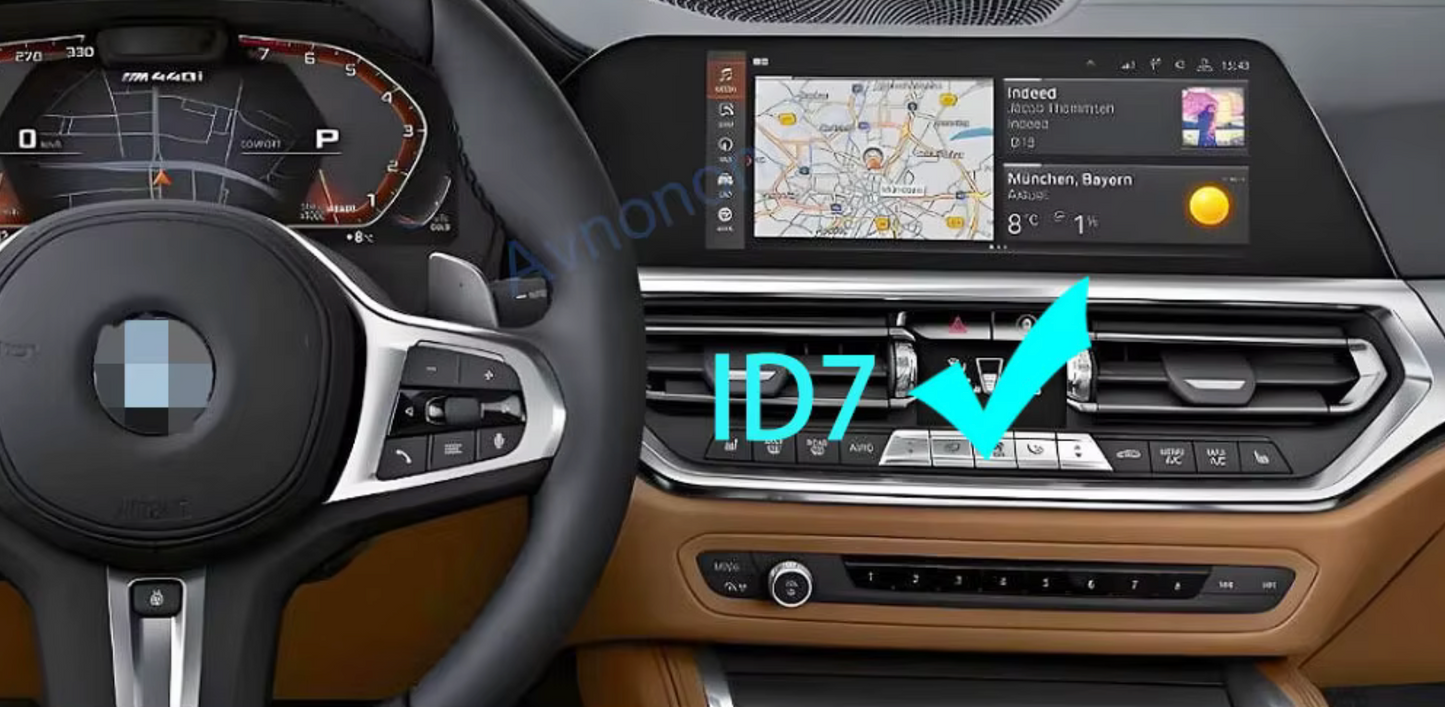 Reverse camera for BMW G01, F40, F44, G20, G21, G28, G22, G23, G26, G38, F39 - Integration module with original screen