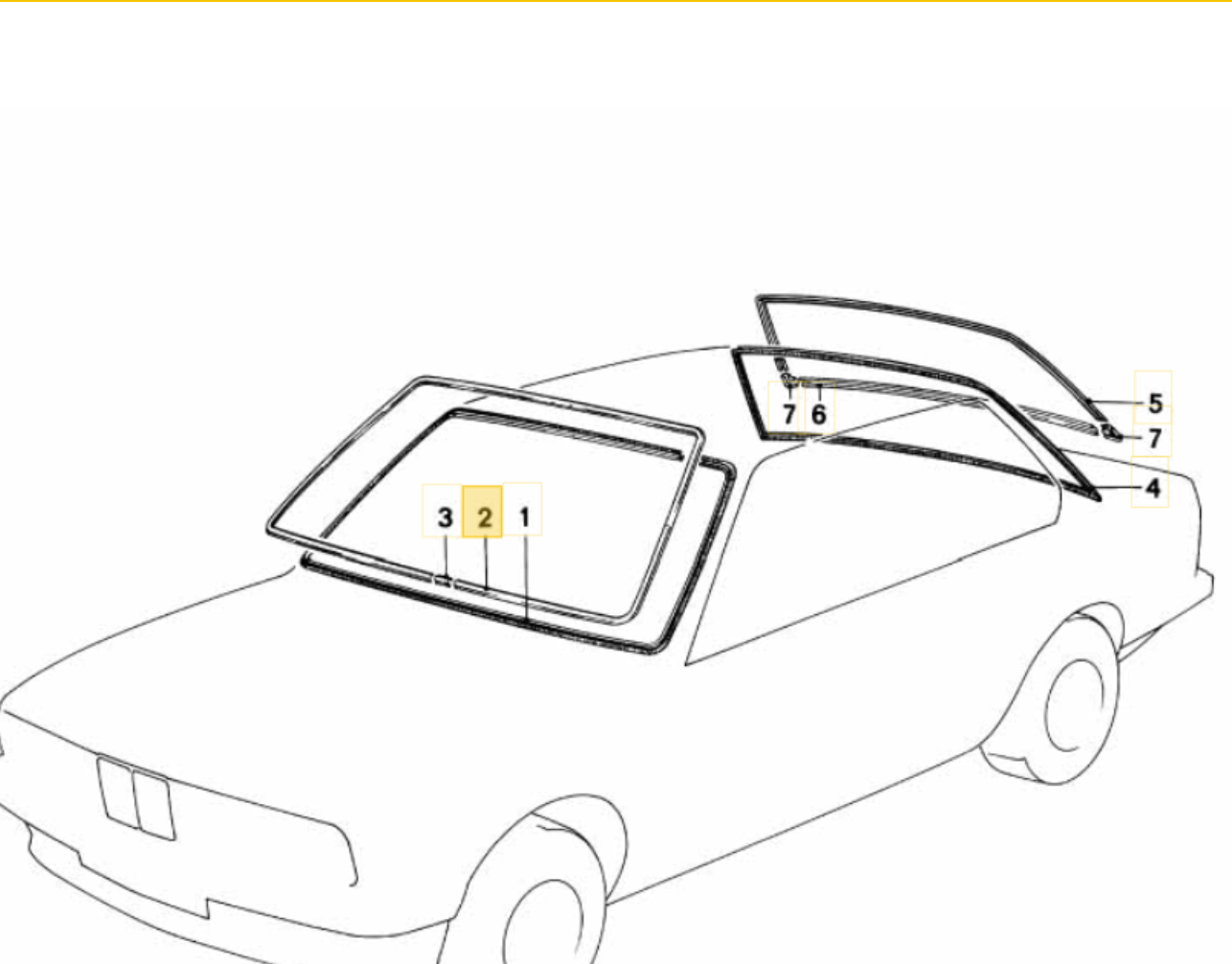 Moldura embellecedora OEM 51311884402 para BMW E30. Original BMW.