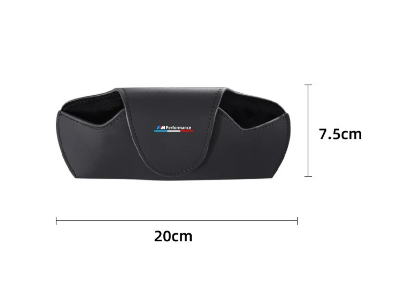 Estuche para Gafas de Sol con Logo ///M Performance – Fijación en Visera, Cuero y Microfibra