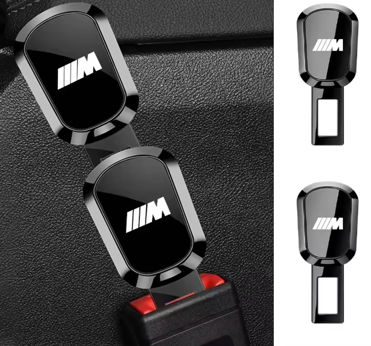 Bloqueador/Extensor de Cinturón de Seguridad con Logo ///M – Estilo Deportivo y Comodidad Extra