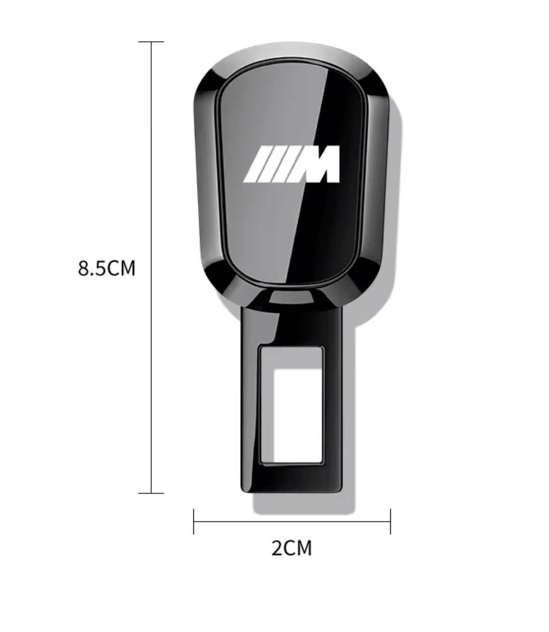 Bloqueador/Extensor de Cinturón de Seguridad con Logo ///M – Estilo Deportivo y Comodidad Extra