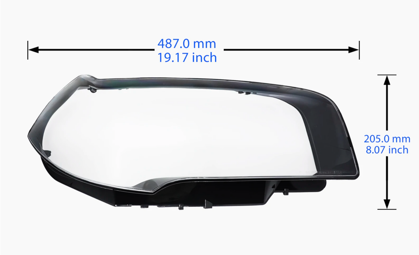 Set de Tulipas para Faros BMW X3 E83 (2004-2010) – Cubierta de Lente Transparente Izquierda o Derecha en Policarbonato