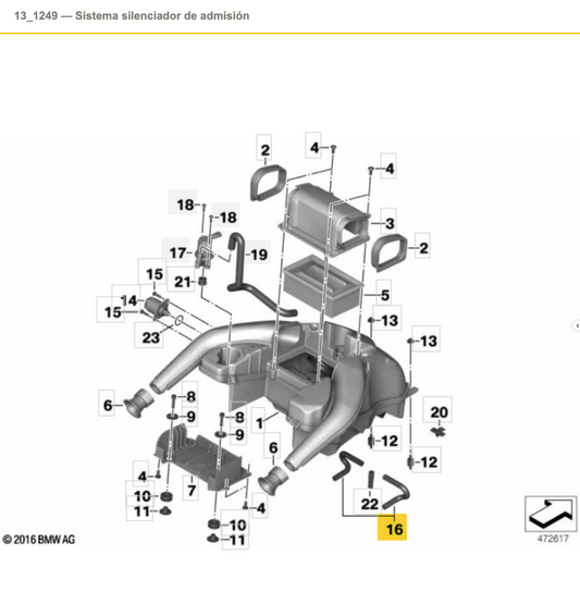 Conjunto de mangueira reguladora de velocidade de marcha lenta OEM 13717716027 para motocicletas BMW F 700 GS, F 650 GS, F 800 GS, F 800 GS Adventure. Originais BMW Motorrad.