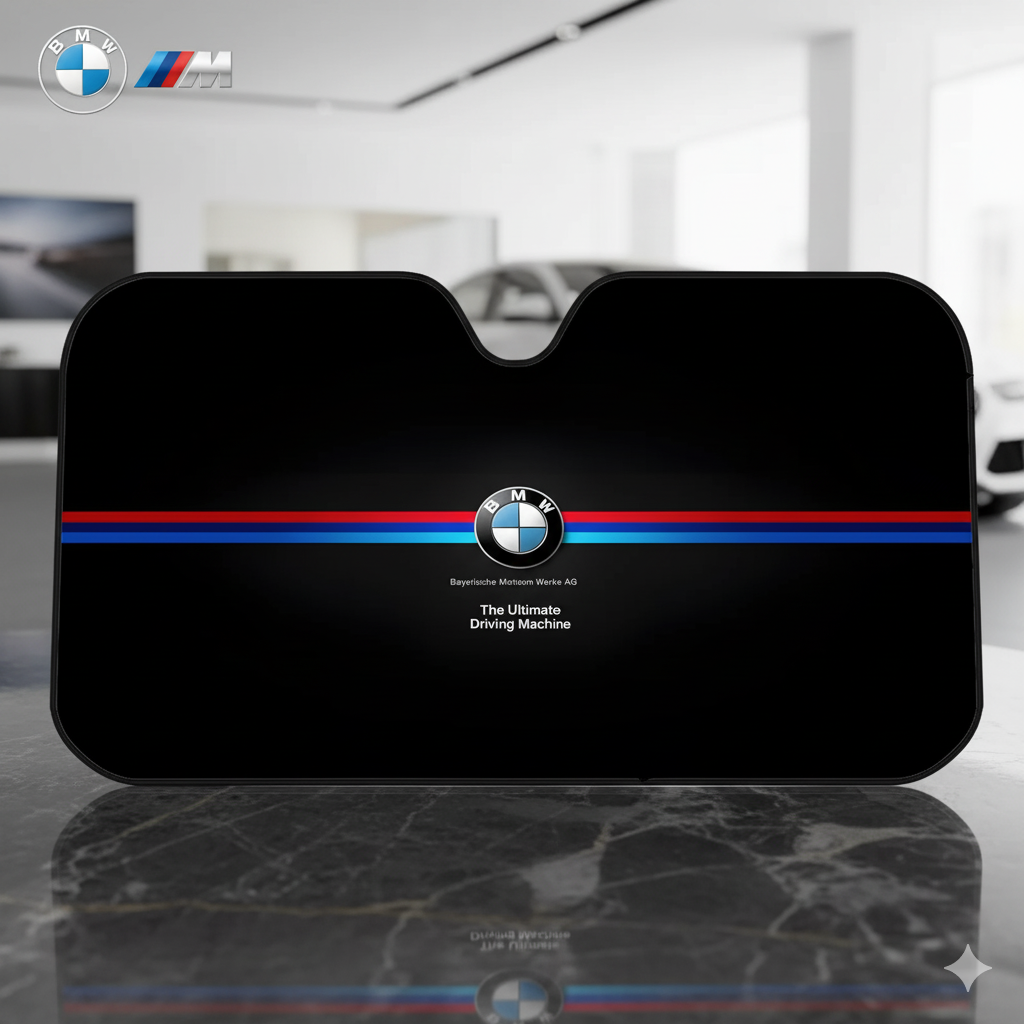 Falten Parasol 130x70 cm für BMW - Sonnenschutz mit exklusiven Designs