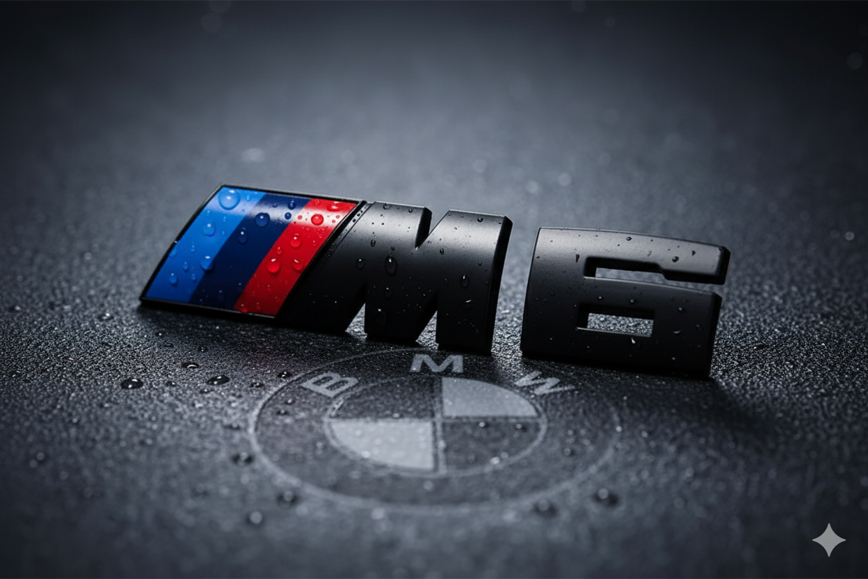 Emblema Trasero ///M (M1, M2, M3, M4, M5, M6 y M7) en Negro – Compatible con BMW