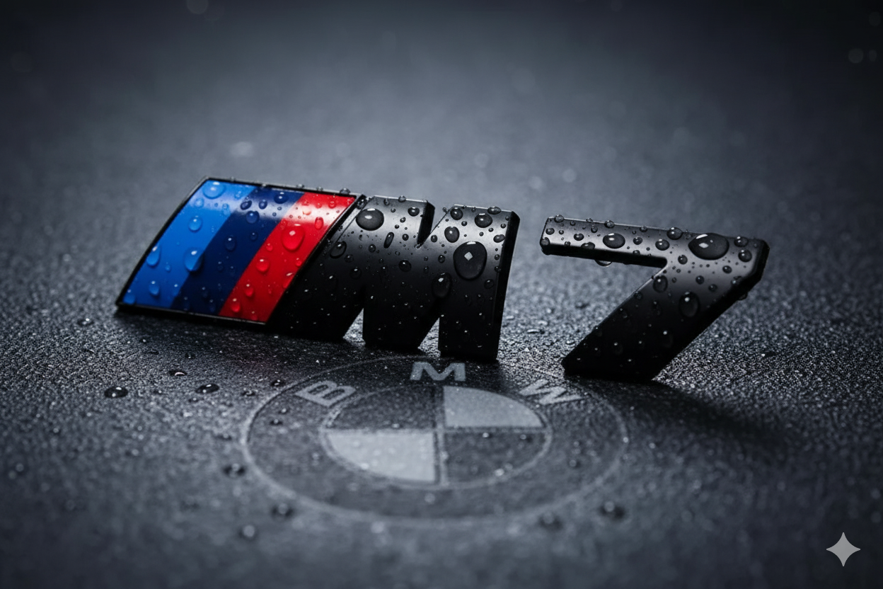 Emblema Trasero ///M (M1, M2, M3, M4, M5, M6 y M7) en Negro – Compatible con BMW