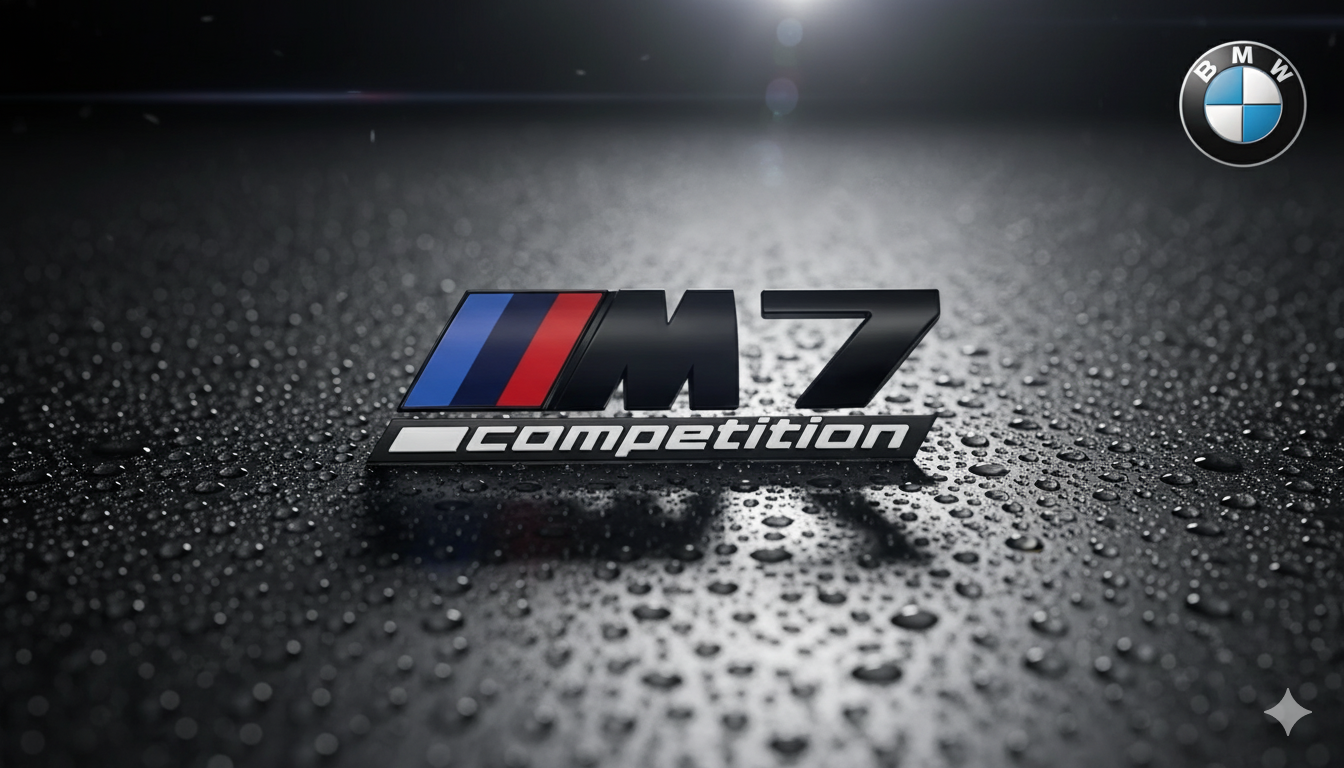 Emblema Trasero ///M competition (M1, M2, M3, M4, M5, M6 y M7) en Negro – Compatible con BMW
