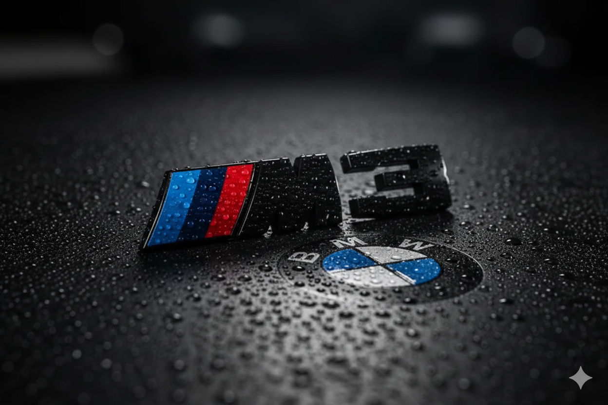 Emblema Trasero ///M (M1, M2, M3, M4, M5, M6 y M7) en Negro – Compatible con BMW