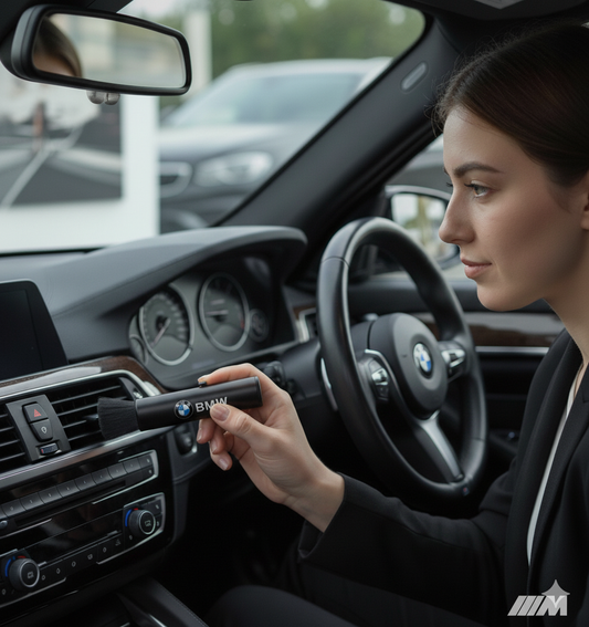 Cepillo de Limpieza Premium con Logo BMW o ///M – Diseño Compacto y Retráctil