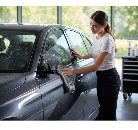 Serviette en microfibre BMW - séchage et nettoyage sans rayons