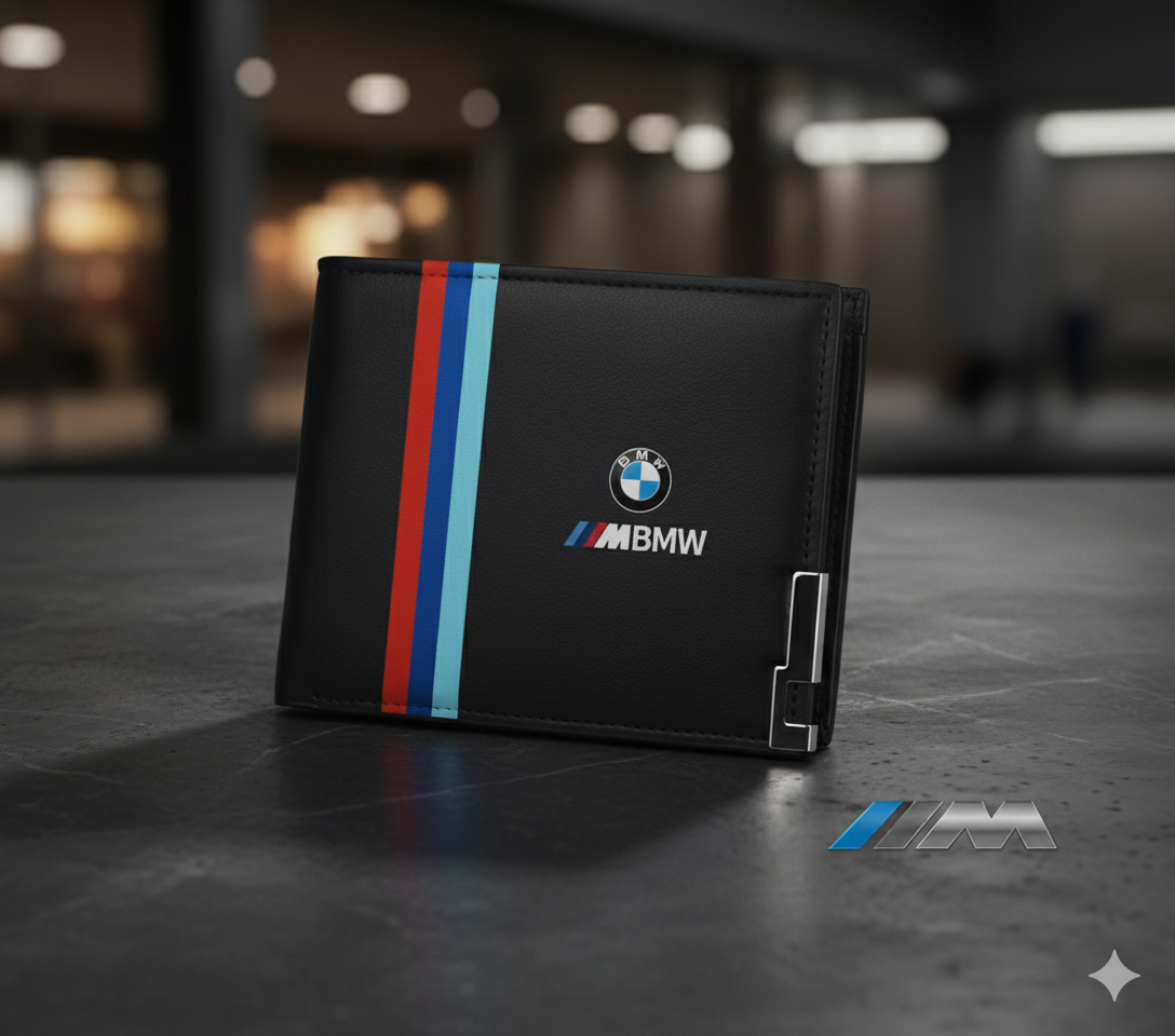 Cartera BMW M con Diseño Exclusivo - Color Negro
