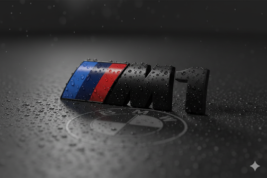 Emblema Trasero ///M (M1, M2, M3, M4, M5, M6 y M7) en Negro – Compatible con BMW