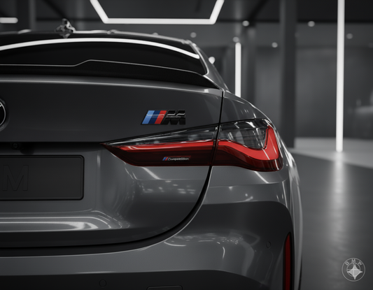 Emblema logo M en color NEGRO de Bmw para maletero trasero. Original BMW