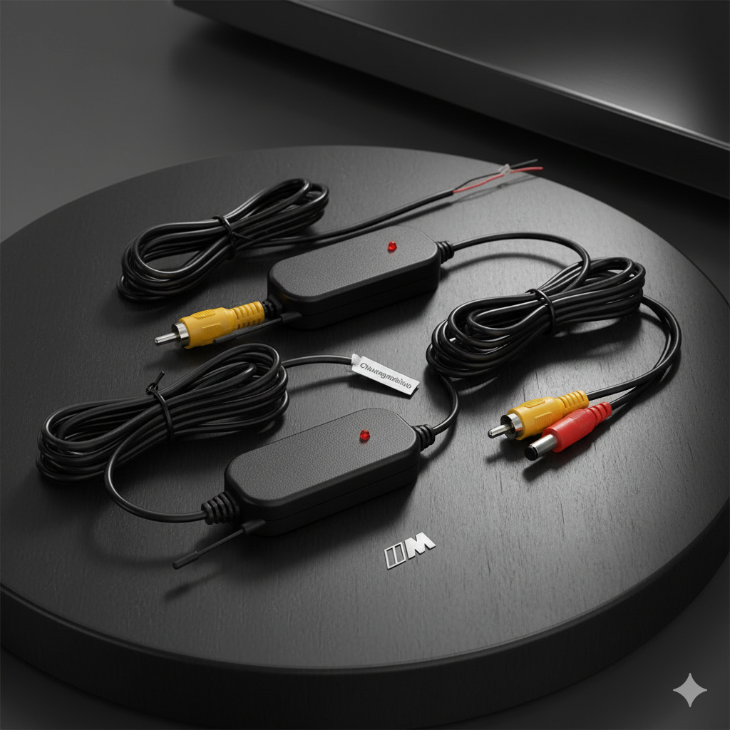 Emisor + Receptor WIRELESS (sin cable) para cámara trasera Android para BMW