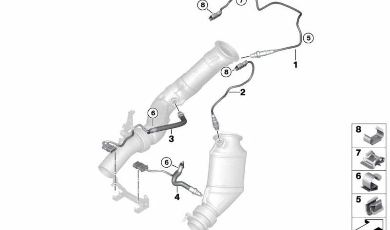 Lambda OEM 117878487 pour BMW F87, F80, F82, F83. BMW d'origine.