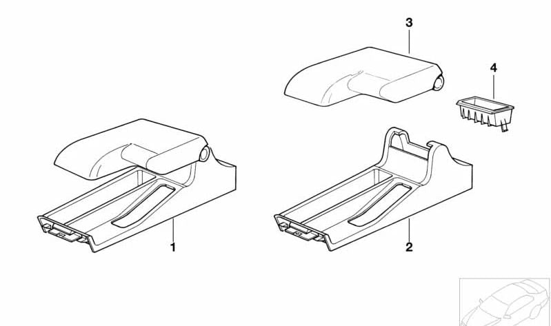Lugar de couro OEM 51168265942 para BMW E36 (Compact, Berlina, Coupé, Touring, Cabrio, M3). BMW original.