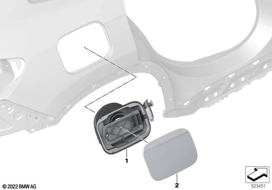 Capa traseira para BMW X1 U11 (OEM 51177375421). BMW original