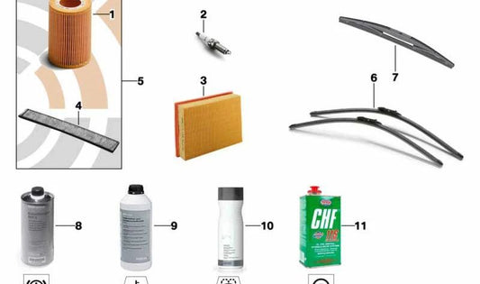 Kabinenfilter (aktiver Kohlenstoffmikrofilter) OEM 64319313519 für BMW E81, E82, E87, E88, E90, E91, E92, E93, E84. Original BMW.