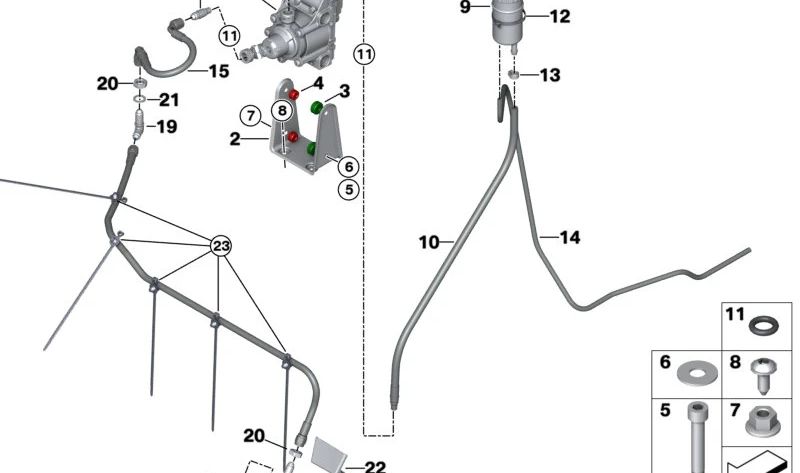 Depósito de líquido de embrague OEM 21521117729 para BMW E21, E30, E12, E28, E34, E24, E23, E32, E31. Recambio original BMW.