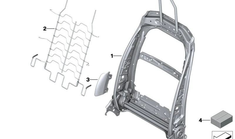 Quadro de suporte elétrico 52109109915 para BMW IX (i20). BMW original.