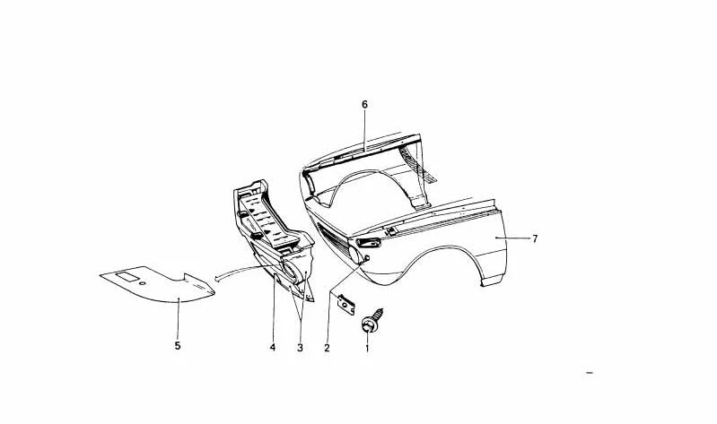 Panel frontal OEM 41331828984 para BMW (Modelos compatibles: E36). Original BMW.