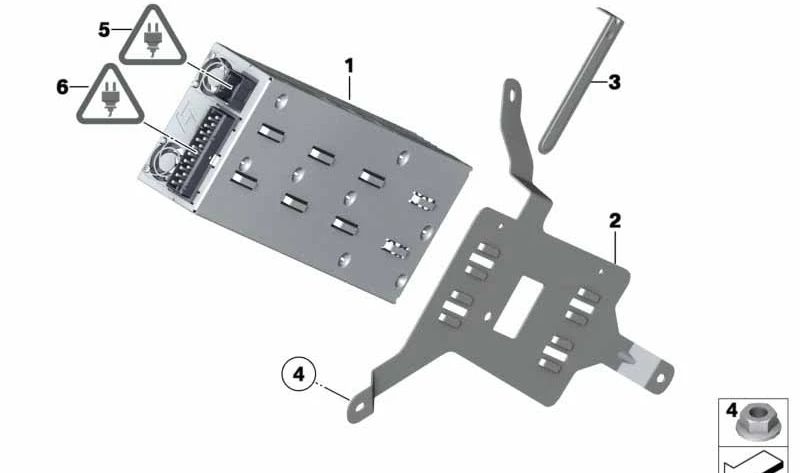 Amplificador Harman Kardon OEM 65129218086 para BMW E81, E82, E87N, E88, E90N, E91N, E92N, E93N, E84. Original BMW.