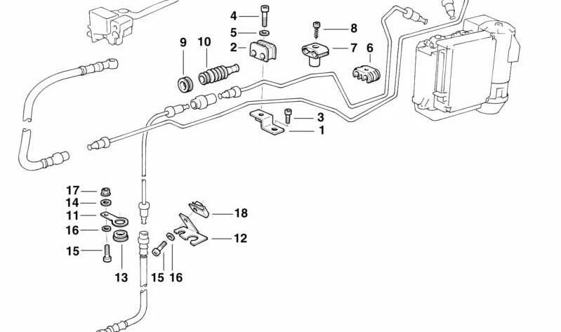BMW E21, E12, E28, E23, E32, E31 (OEM 34321108212). BMW originale