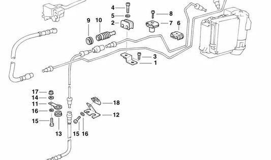 M6X10 OEM cylindrical screw 61122322492 for bmw r1100s motorcycles, R1100rs, K1, K100rs, K1100rs, K1100lt. Original BMW Motorrad.