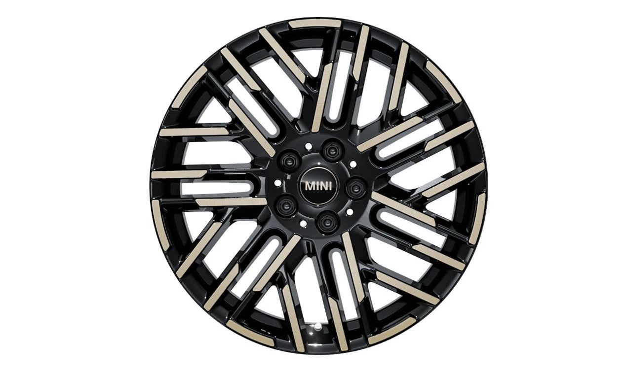 Llanta de aleación 18" diseño Night Flash Spoke 984 OEM 36105A72870 para MINI J01 (Cooper, Cooper S, SE) y J05 (Aceman). Acabado bicolor negro brillante. Original MINI.
