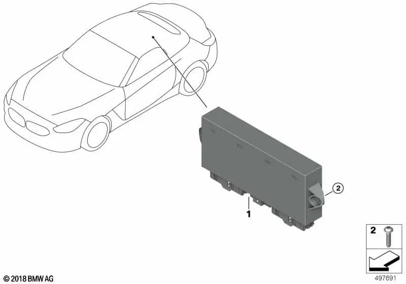Convertible roof module for BMW Z4 G29 (OEM 61355A81917). Original BMW