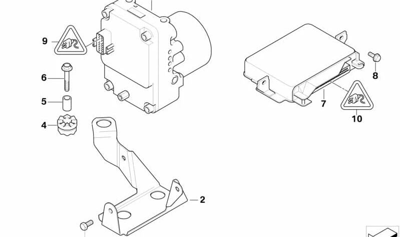 Conector universal sin codificación OEM 61138352350 para BMW E39, E38. Original BMW.