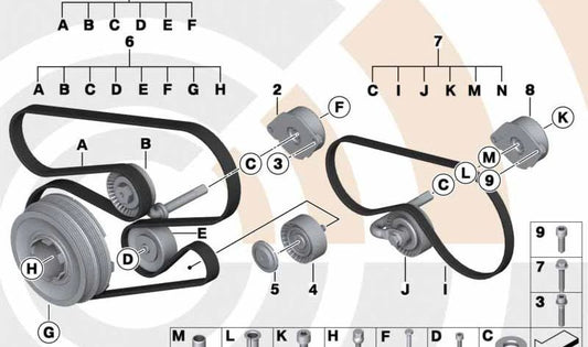 Tapa de protección OEM 11287802206 para BMW E60, E61, E63, E64. Original BMW.