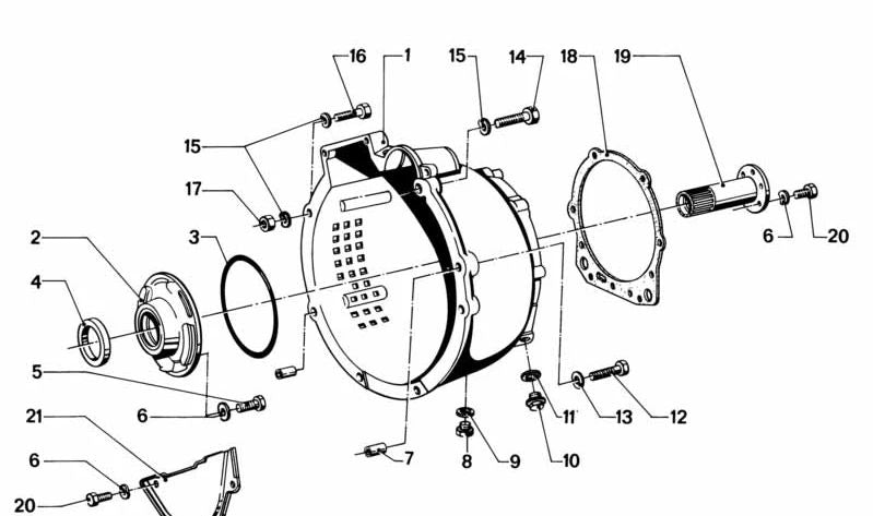 Retén de eje OEM 24311201573 para BMW E12. Original BMW.