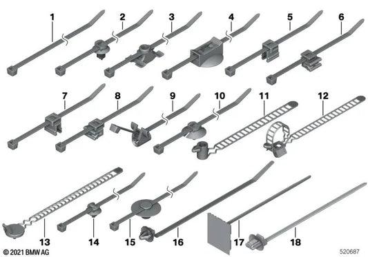Flangia del cavo in fibra ottica per BMW E81, E82, E87, E88, F20, F21, F52, G42, G87, U06, E46, E90, E91, E92, E93, F30, F31, F34, F35, G21, G21, G28, G80, F32, G22, G23, G82, E60, F07, F10, F11, F18, F90, G30, G31, G38, E63, F06, F12, F13, G32, E65, F01,