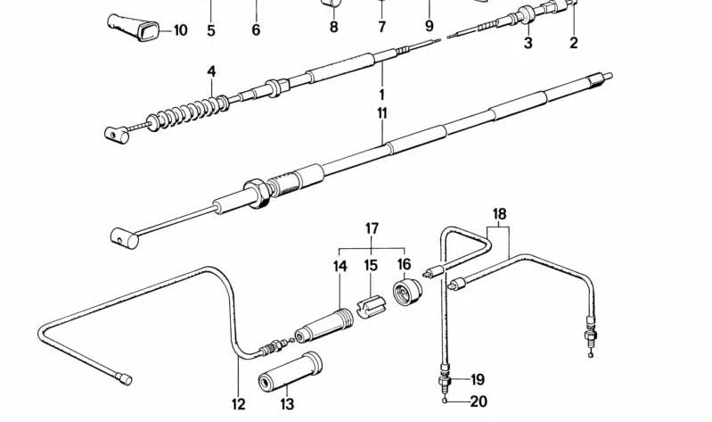 OEM Starter Cable 32731242593 for BMW Motorrad {R75/5, R60/5, R50/5, R80/7, R100/7, R100RS, R100RT, R90S, R65, R45}. Genuine BMW.