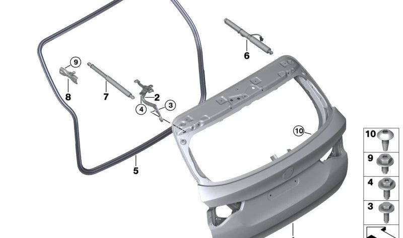 BMW X3 F97N, G01, G08 (OEM 51247497482). BMW d'origine