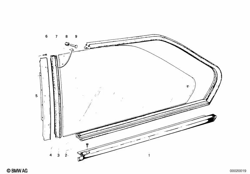 Hinger para BMW E46, F30, F80 (OEM 51367441109). BMW original.