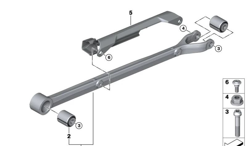 Suporte de borracha traseiro OEM 33358382788 para motocicletas BMW R 1200 GS, K 1200 S, R nineT... e muito mais. Originais BMW Motorrad.