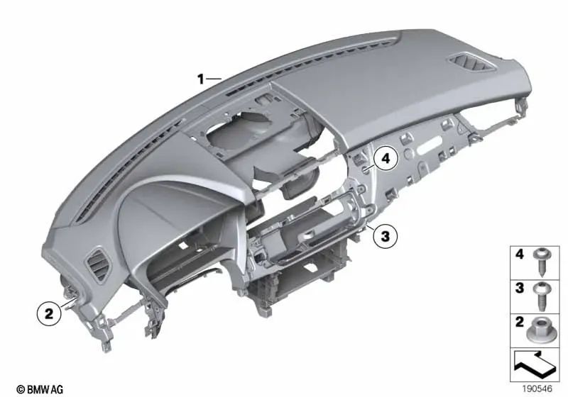 Painel para BMW Z4 E89 (OEM 51459150026). BMW original