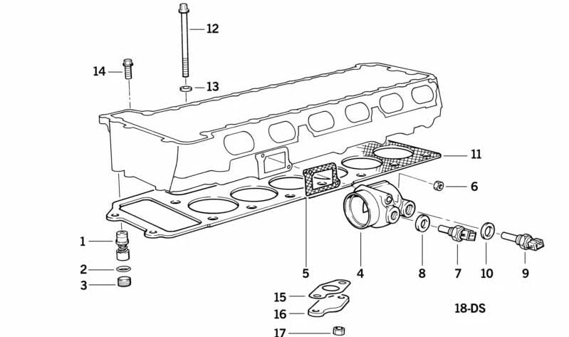 Motor OEM Tapa 11121317362 para BMW E36, Z3. BMW original.