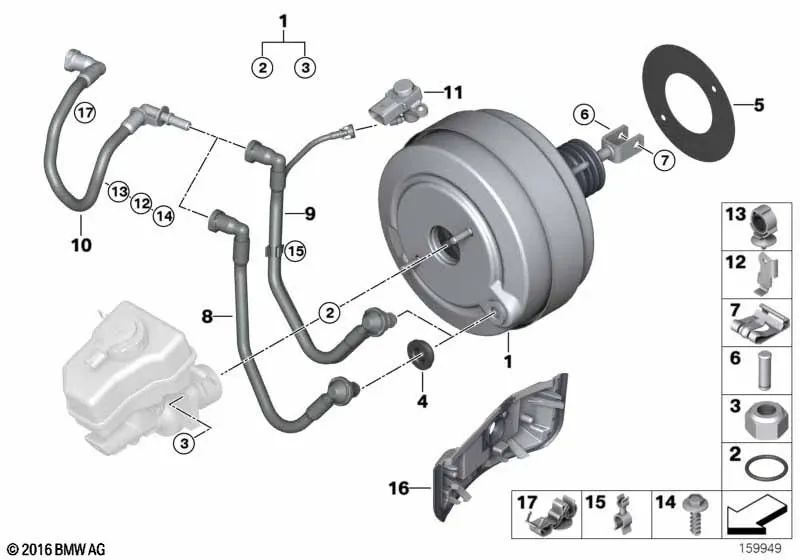 Coletor de admissão OEM 11667556631 para BMW E81, E87, E90, E92... e muito mais. BMW genuíno.