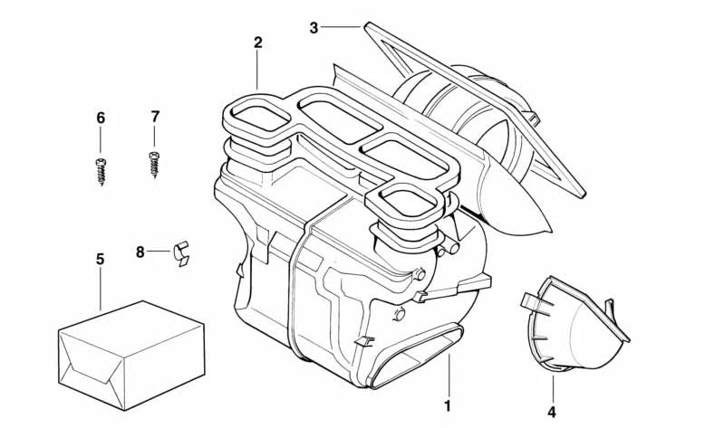 Couverture d'Embelledora gauche OEM 64118367785 pour BMW E36. Pièce BMW originale.