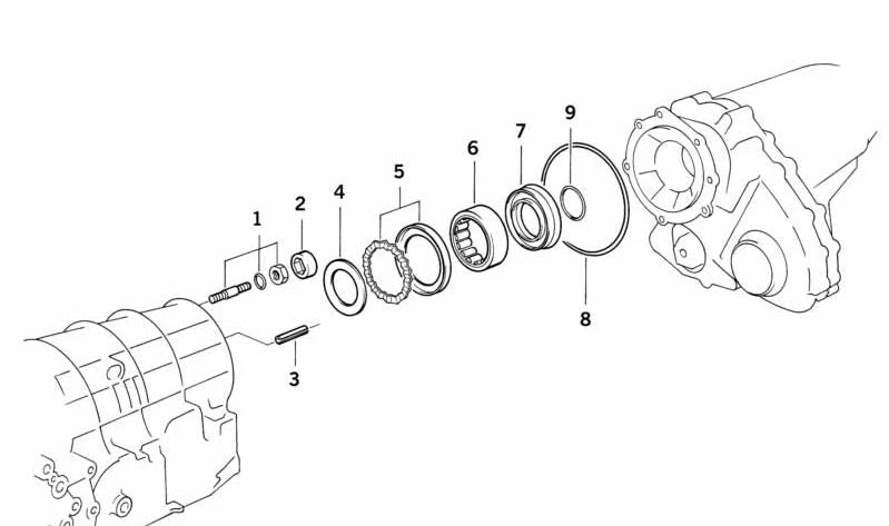 OEM 2713127550 Retentor do eixo para BMW E34, E32. BMW original.