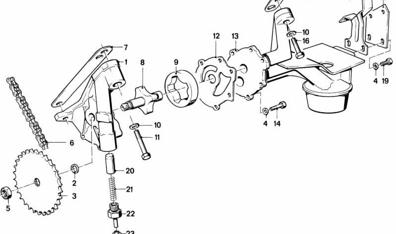 Cadena de distribución OEM 11417577656 para BMW E30, E12, E28, E34, E24, E23. Original BMW.