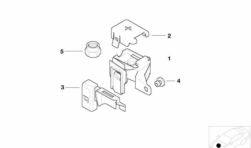 Support Point Cover B+ for BMW 3 Series E46, X3 E83 (OEM 61138385158). Original BMW